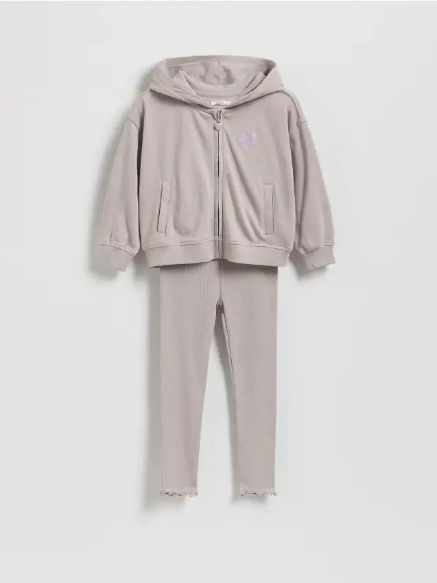 Completo in cotone - grigio chiaro