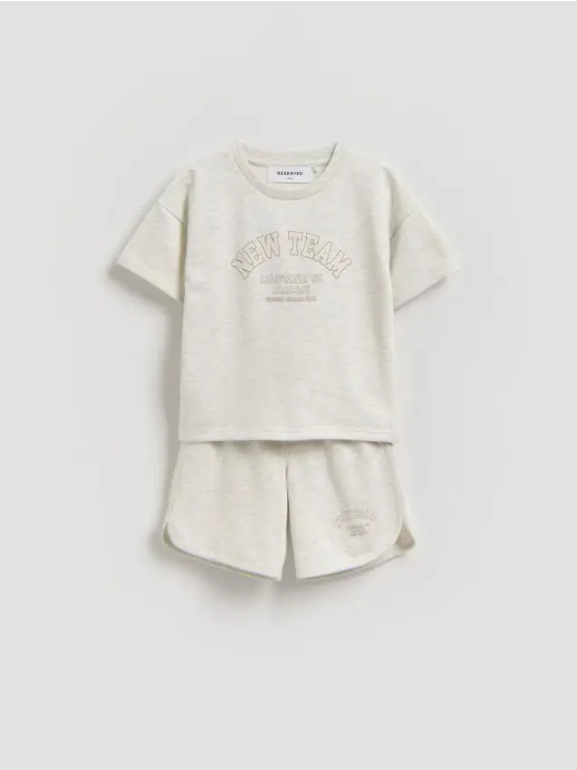 Completo in cotone - grigio chiaro