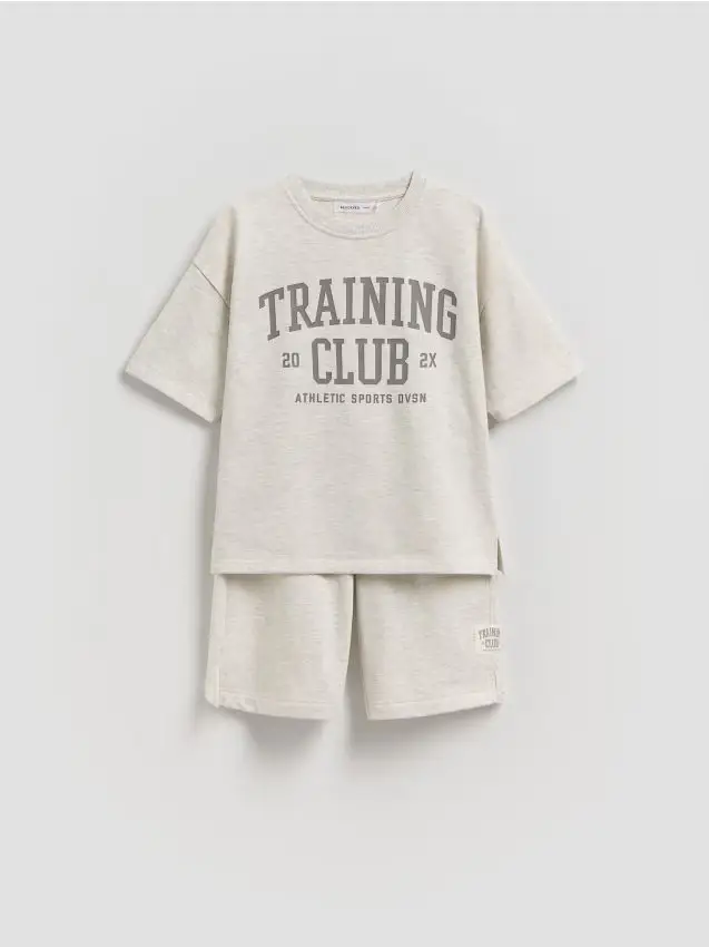 Completo in cotone - grigio chiaro