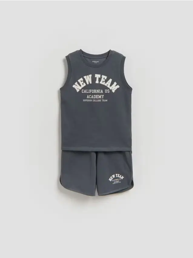 Completo in cotone - grigio scuro