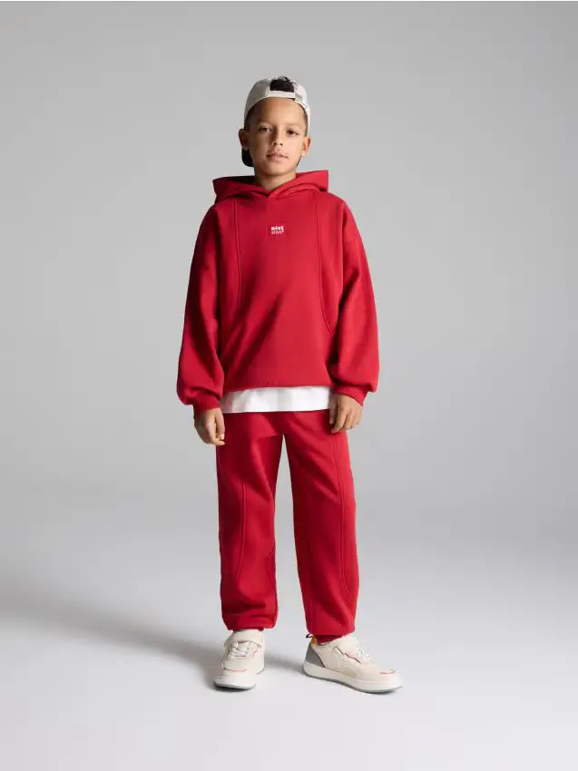 Completo in cotone - maroon