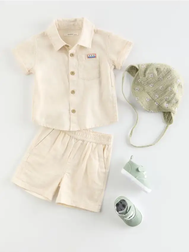 Completo in cotone - nude