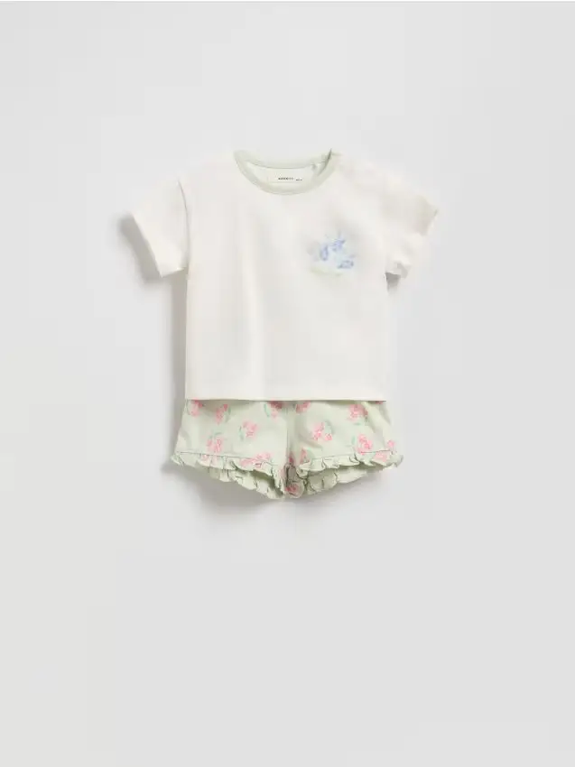 Completo in cotone - panna