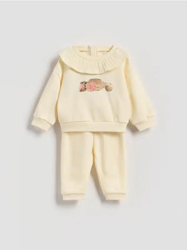 Completo in cotone - panna