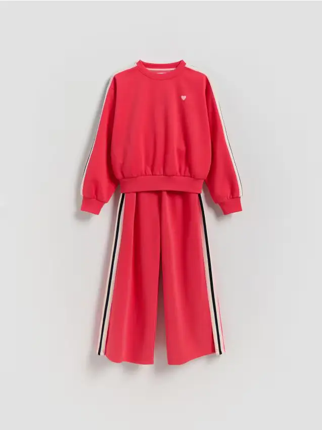 Completo in cotone - rosa shocking