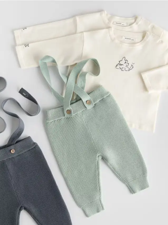 Completo in cotone - verde chiaro