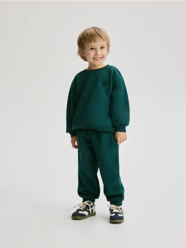 Completo in cotone - verde petrolio