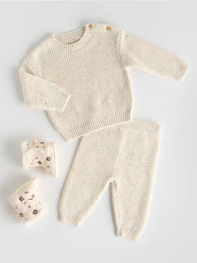 Completo in maglia - panna