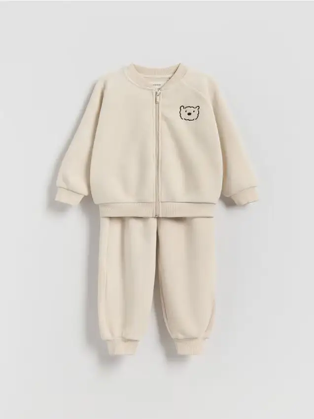 Completo in pile - panna