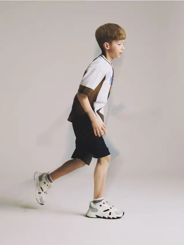 Completo sportivo stampato - bianco