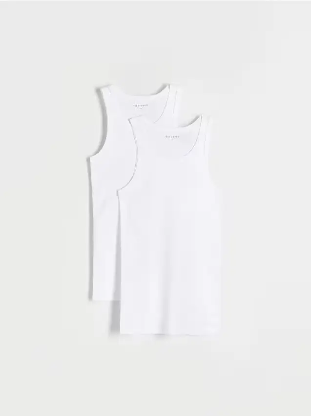 Confezione da 2 canottiere - bianco