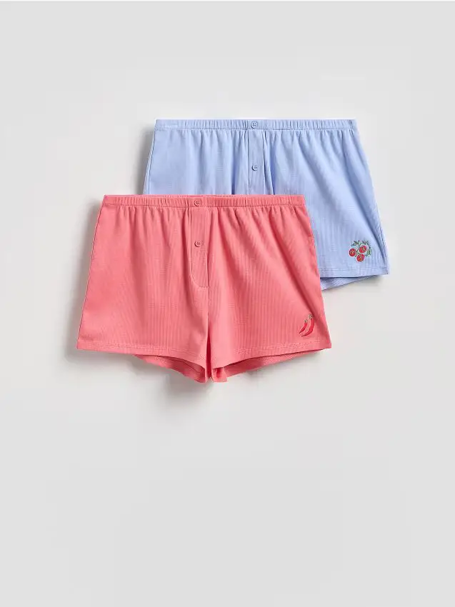 Confezione da 2 paia di pantaloncini del pigiama - blu