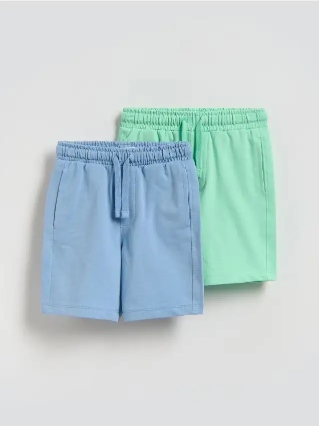 Confezione da 2 pantaloncini in cotone - blu