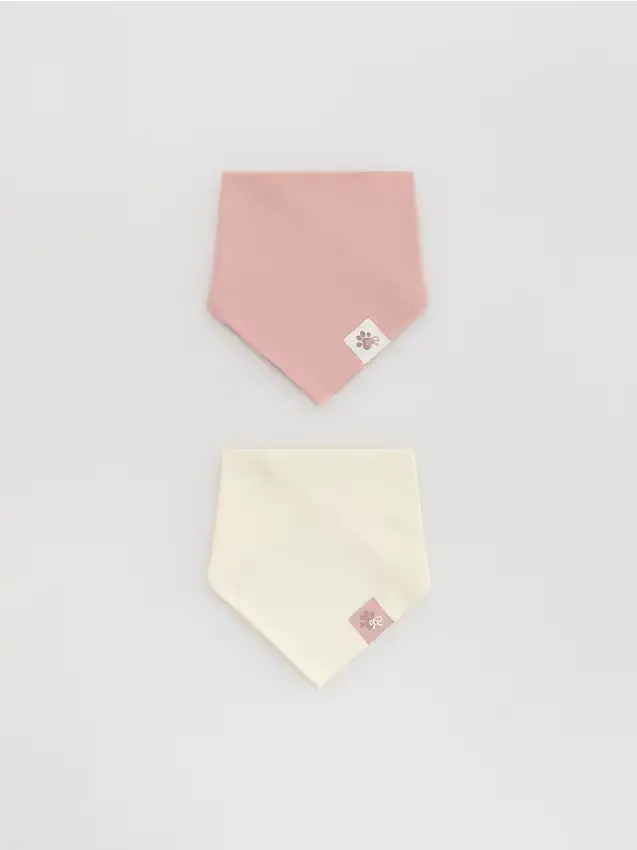 Confezione da 2 sciarpe a triangolo - multicolore