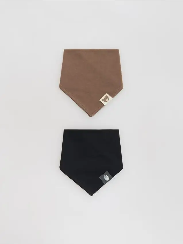 Confezione da 2 sciarpe a triangolo - multicolore