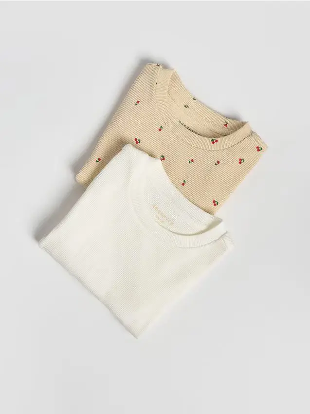 Confezione da 2 t-shirt in cotone - multicolore