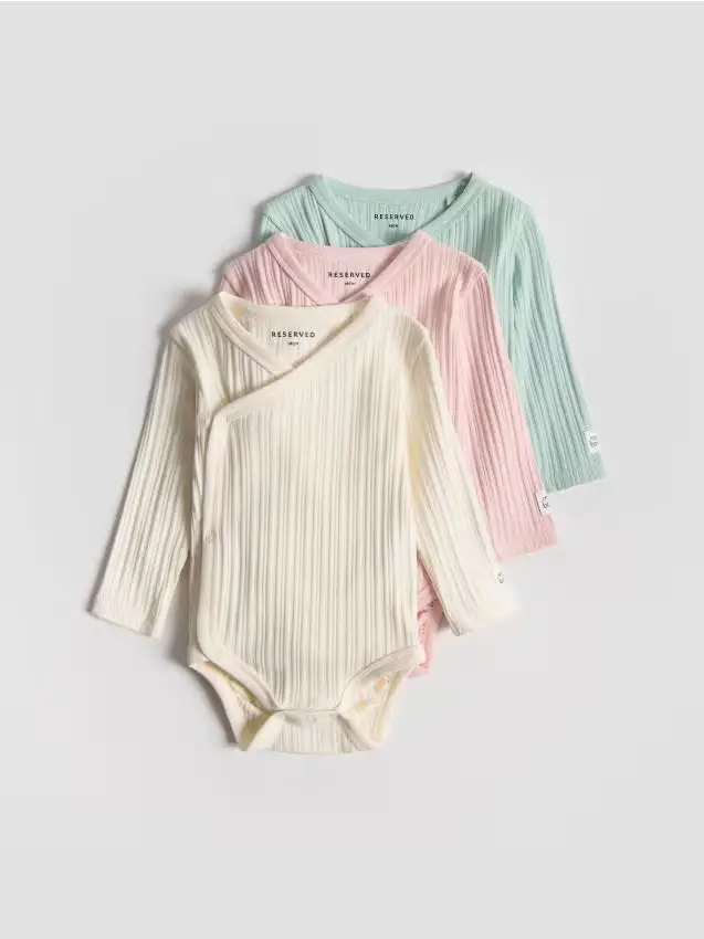 Confezione da 3 body in cotone - multicolore