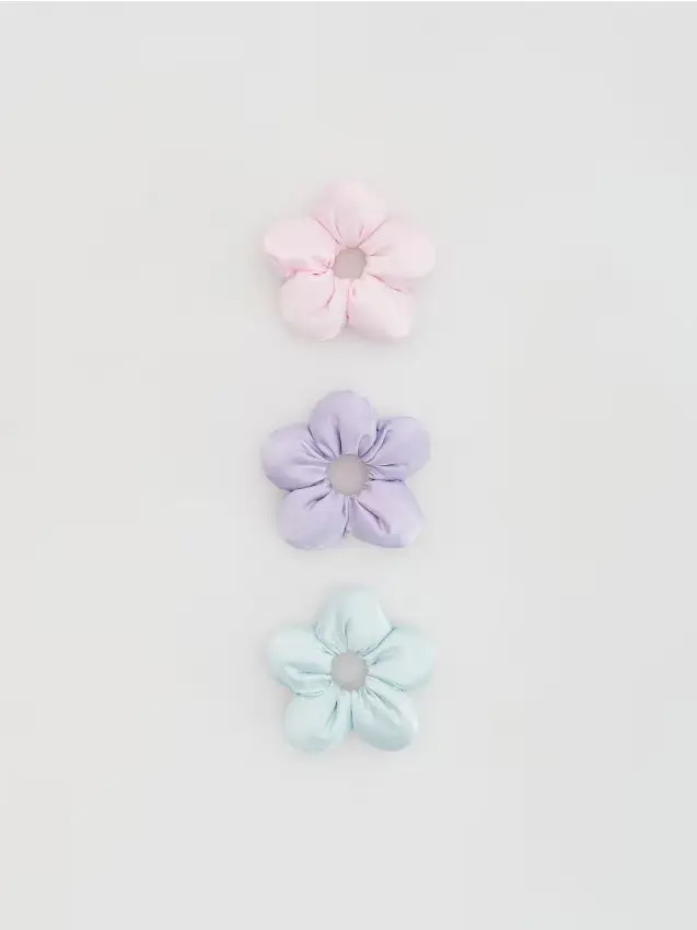 Confezione da 3 elastici per capelli - multicolore