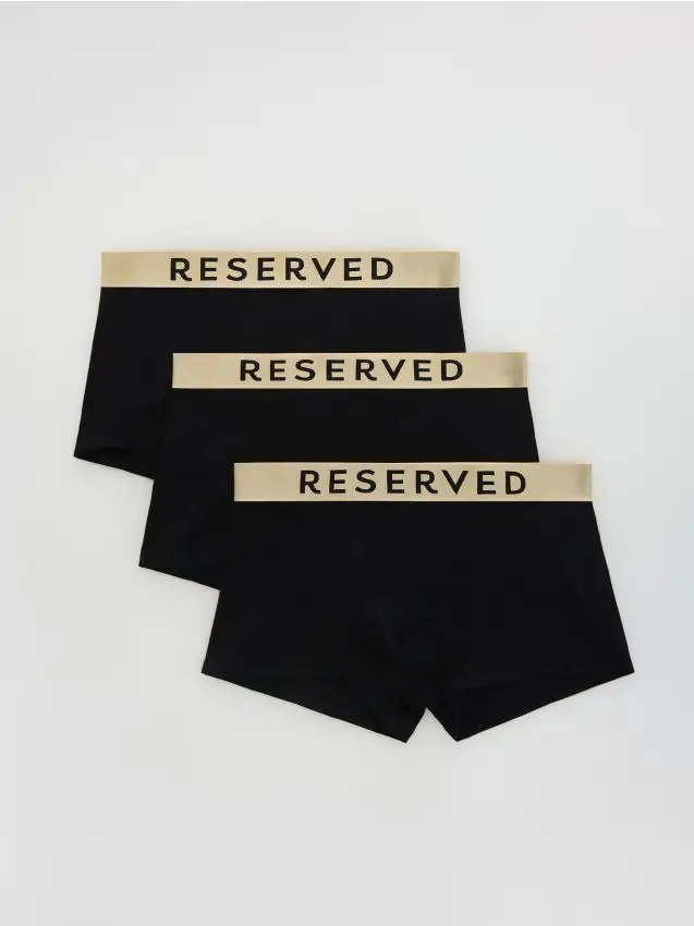Reserved Confezione da 3 paia di boxer classic - nero
