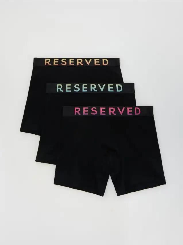 Reserved Confezione da 3 paia di boxer long - nero