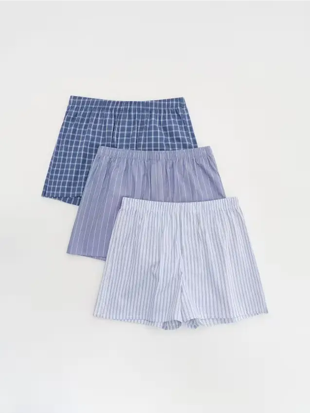 Confezione da 3 paia di boxer loose - blu scuro