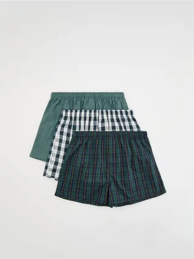 Confezione da 3 paia di boxer loose - verde