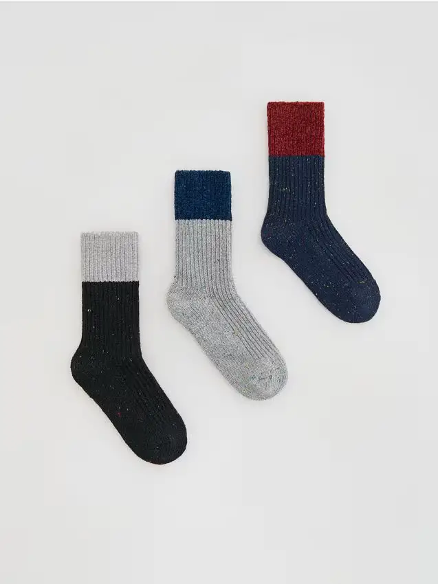 Confezione da 3 paia di calze - blu scuro