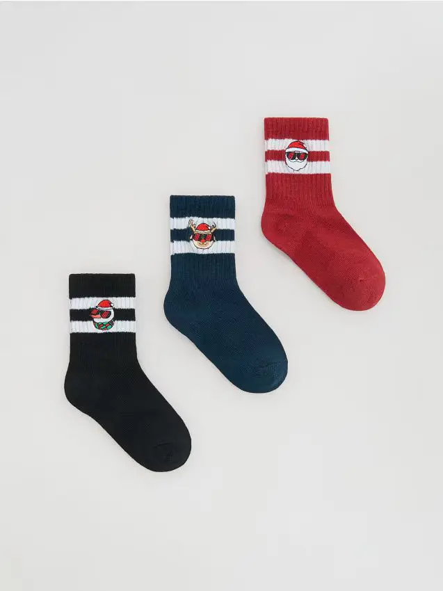 Confezione da 3 paia di calze - blu scuro