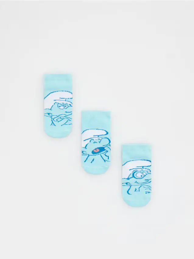 Confezione da 3 paia di calze The Smurfs - azzurro