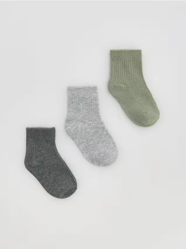 Confezione da 3 paia di calze - verde chiaro