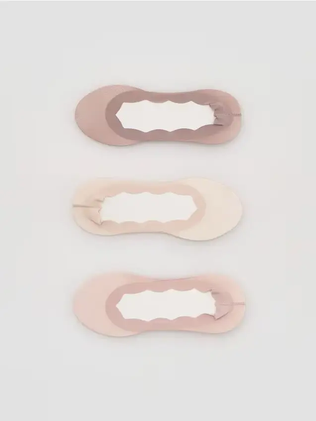 Confezione da 3 paia di fantasmini - beige