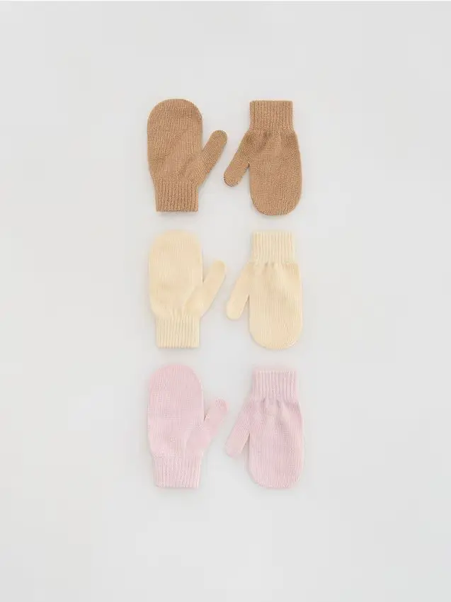 Confezione da 3 paia di muffole - multicolore