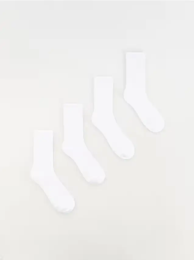 Confezione da 4 paia di calze - bianco