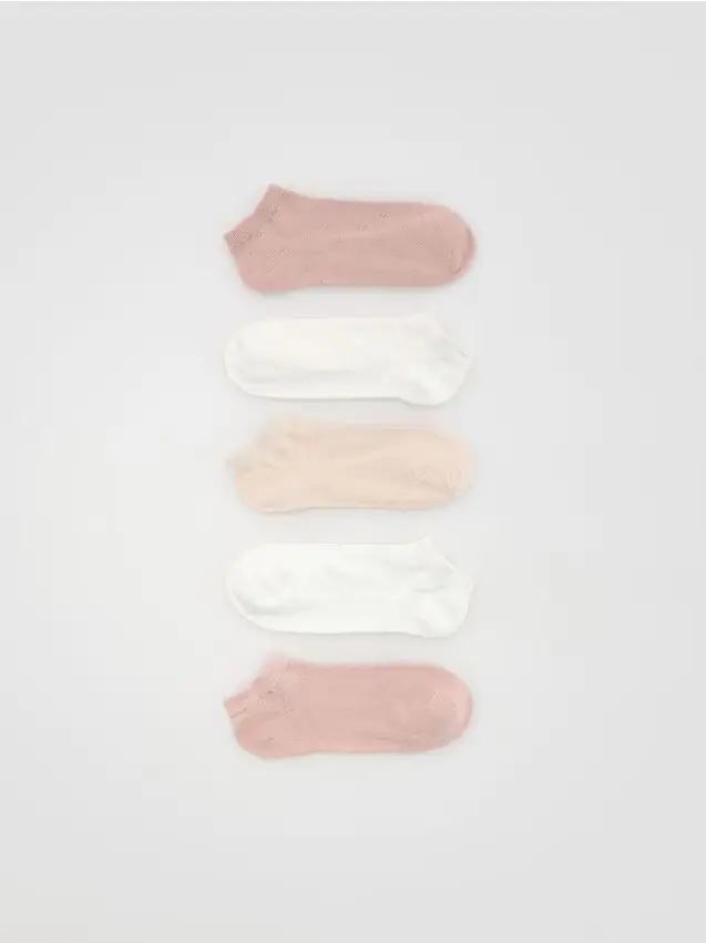 Confezione da 5 calzini - panna