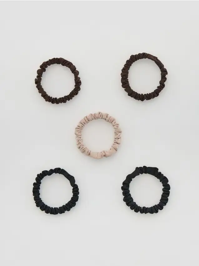 Confezione da 5 elastici per capelli - multicolore