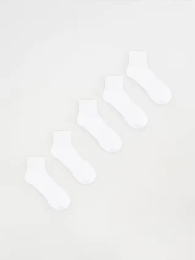 Confezione da 5 paia di calze - bianco