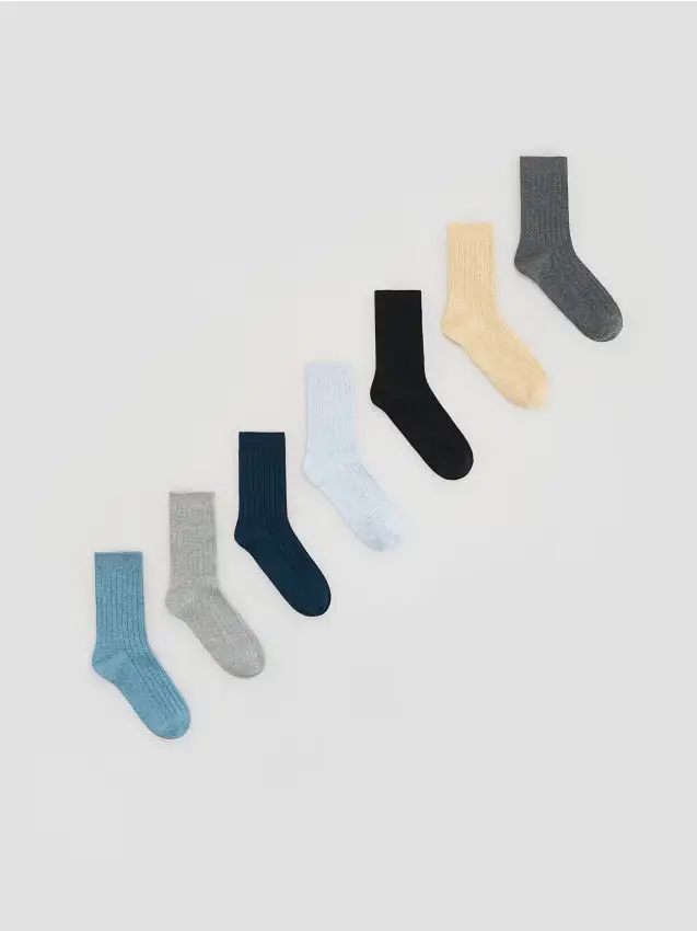 Confezione da 7 paia di calze - blu