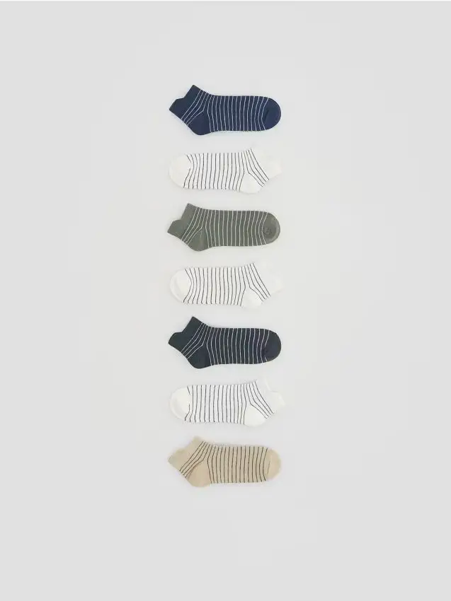 Confezione da 7 paia di calze - blu scuro