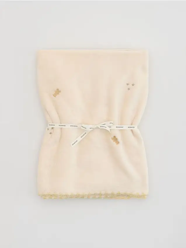 Coperta a fantasia - panna