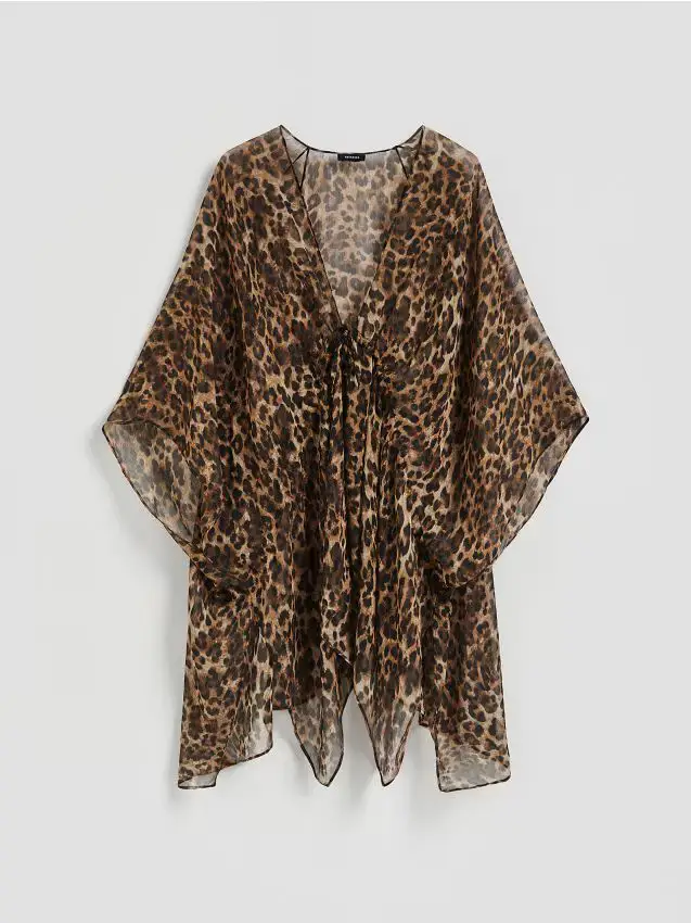 Copricostume con stampa animalier - multicolore