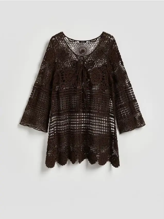 Copricostume da spiaggia - marrone scuro