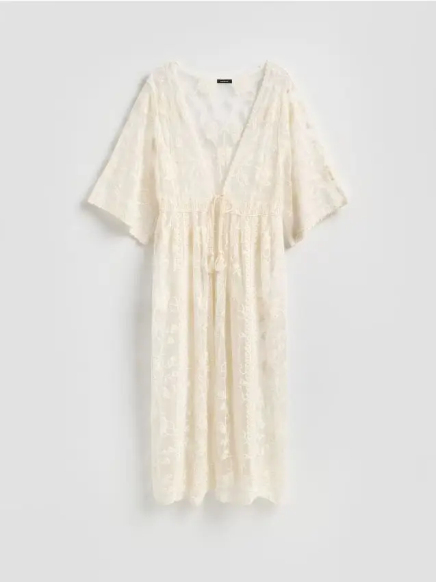 Copricostume da spiaggia - panna