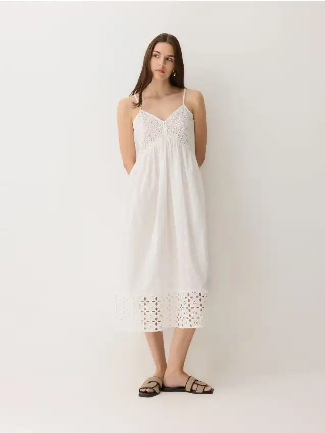 Copricostume lungo - bianco