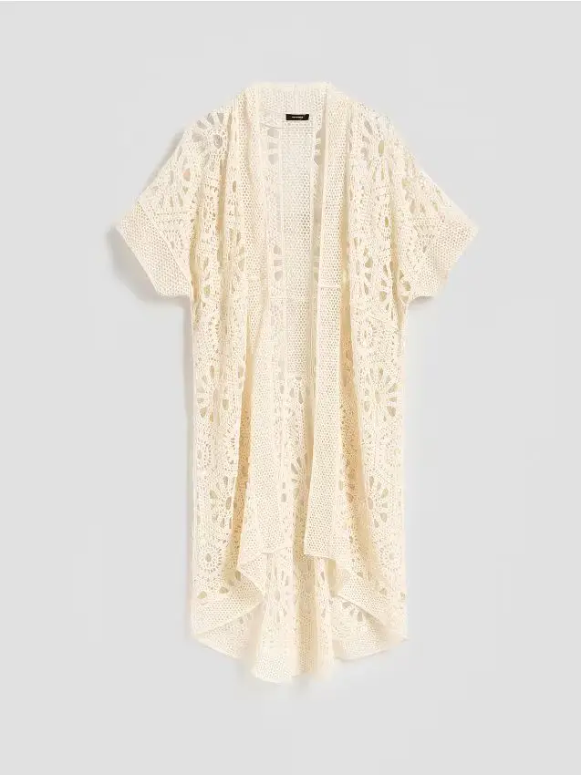 Copricostume traforato - panna