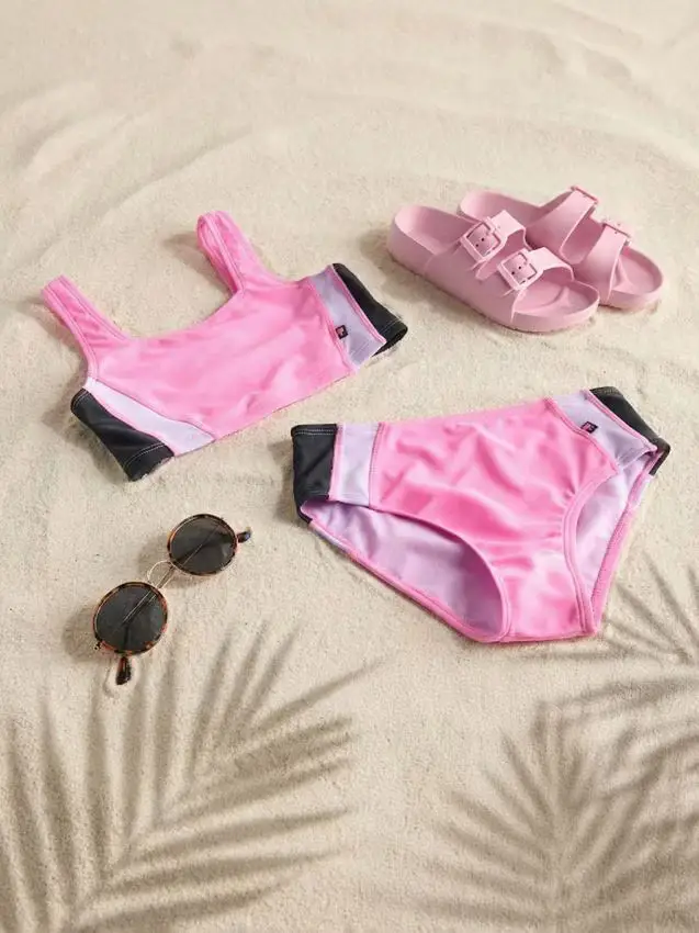 Costume da bagno due pezzi - fucsia