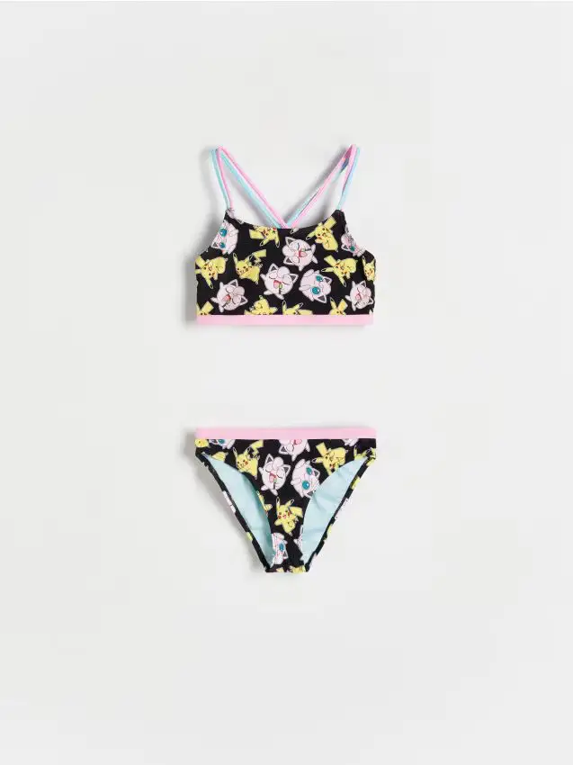 Costume da bagno due pezzi Pokémon - nero