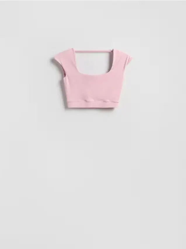 Crop top - rosa pastello