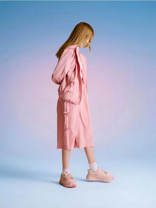 Culotte con fiocchi - rosa cipria