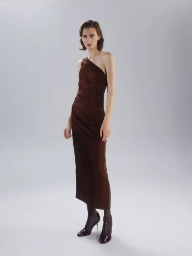 Décolleté laccate - maroon