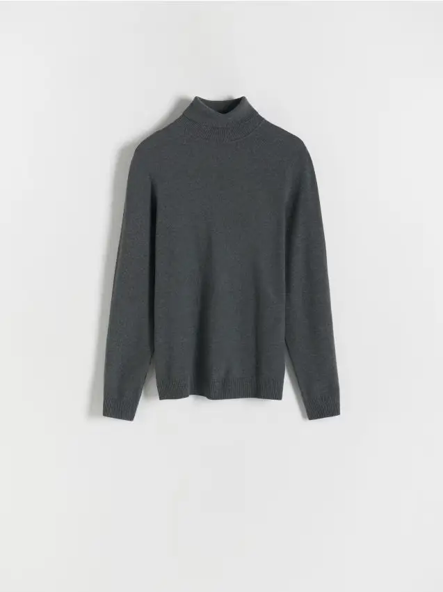 Dolcevita in cotone - grigio scuro